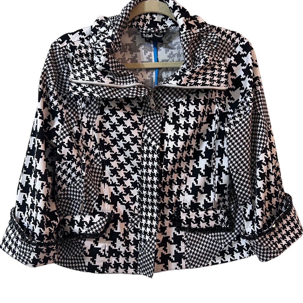Berek Houndstooth Jacket Blazer Euc